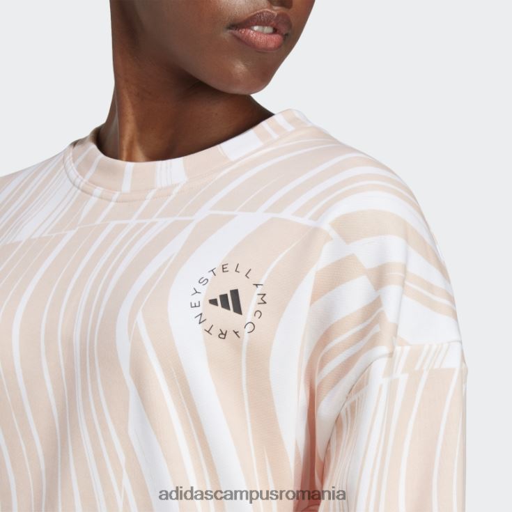 adidas campus romania blush pink by stella mccartney hanorac grafic truecasuals unisex fard de obraz roz/alb J266N216905