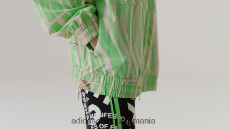 adidas campus romania blush pink by stella mccartney tracktop cu imprimeu truecasuals unisex fard de obraz roz/verde flash J266N216788