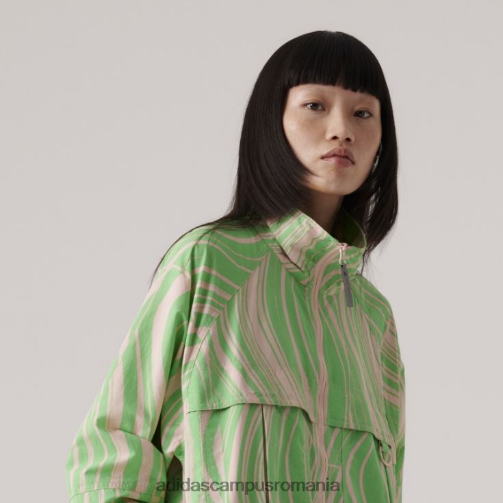 adidas campus romania blush pink by stella mccartney tracktop cu imprimeu truecasuals unisex fard de obraz roz/verde flash J266N216788