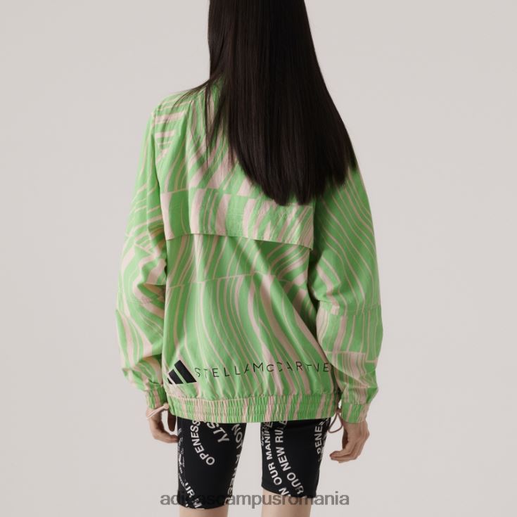 adidas campus romania blush pink by stella mccartney tracktop cu imprimeu truecasuals unisex fard de obraz roz/verde flash J266N216788