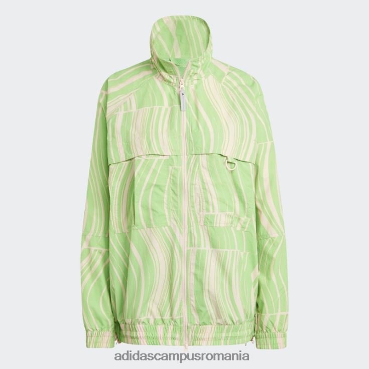 adidas campus romania blush pink by stella mccartney tracktop cu imprimeu truecasuals unisex fard de obraz roz/verde flash J266N216788