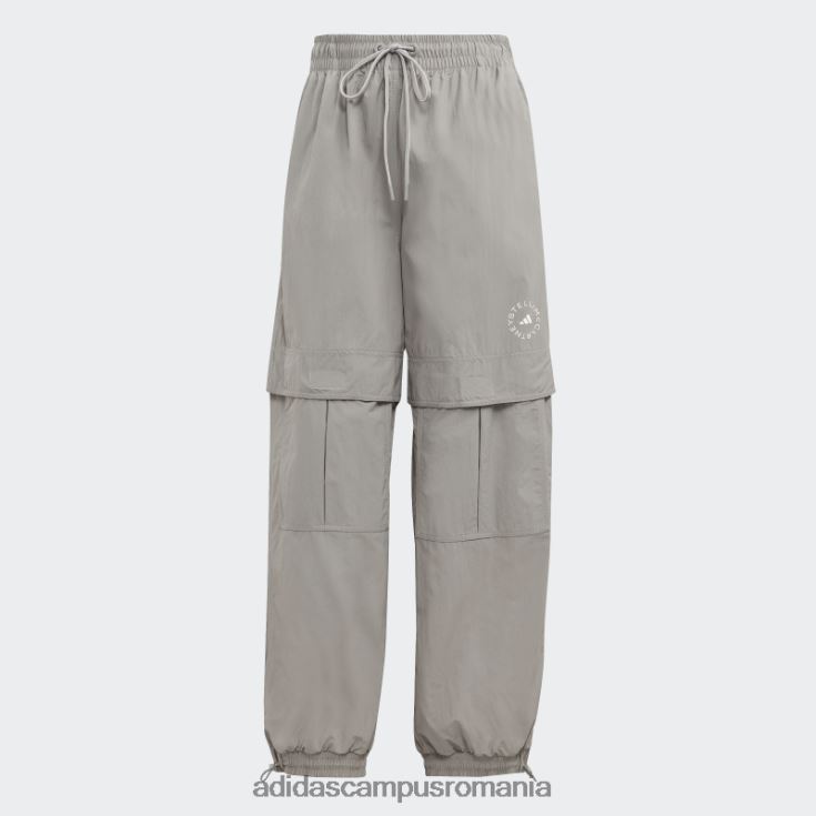 adidas campus romania by Stella Mccartney Truecasuals, pantaloni de trening țesut solid, gri porumbel unisex gri porumbel J266N216684
