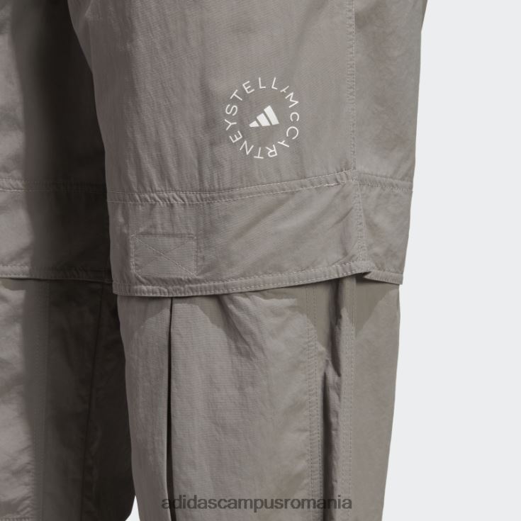 adidas campus romania by Stella Mccartney Truecasuals, pantaloni de trening țesut solid, gri porumbel unisex gri porumbel J266N216684