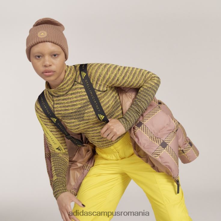 adidas campus romania by stella mccartney jachetă scurtă de iarnă căptușită imprimată camel hot unisex cămilă/galben/negru J266N224063
