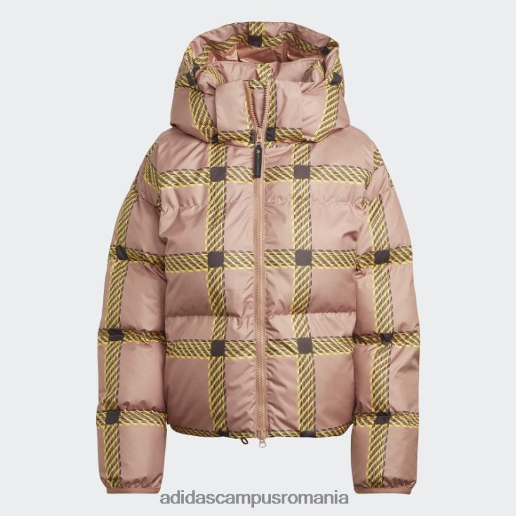 adidas campus romania by stella mccartney jachetă scurtă de iarnă căptușită imprimată camel hot unisex cămilă/galben/negru J266N224063