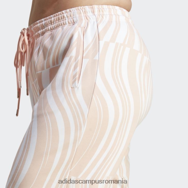 adidas campus romania by stella mccartney joggers (plus size) blush roz fierbinte unisex fard de obraz roz/alb J266N217081