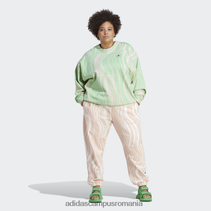 adidas campus romania by stella mccartney joggers (plus size) blush roz fierbinte unisex fard de obraz roz/alb J266N217081