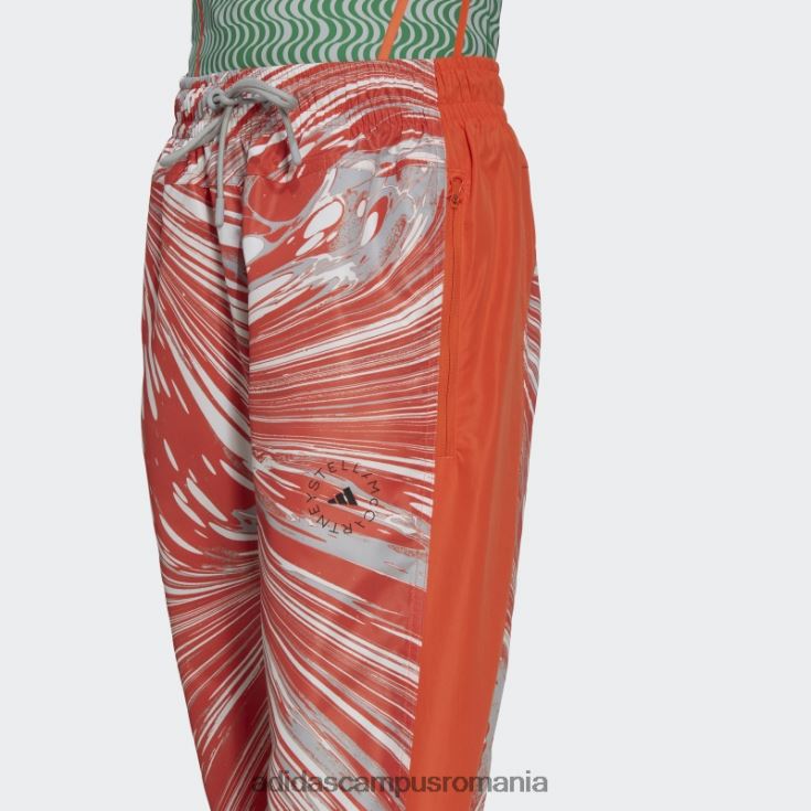 adidas campus romania by stella mccartney pantaloni de sport țesuți cu imprimeu onix fierbinte unisex onix/portocaliu J266N223919