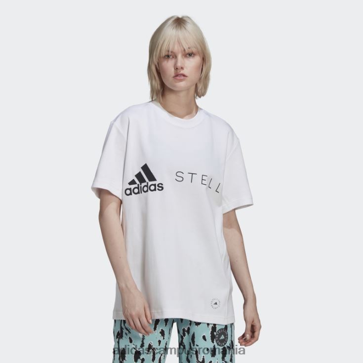 adidas campus romania by stella mccartney tricou cu logo fashion alb unisex alb J266N217311