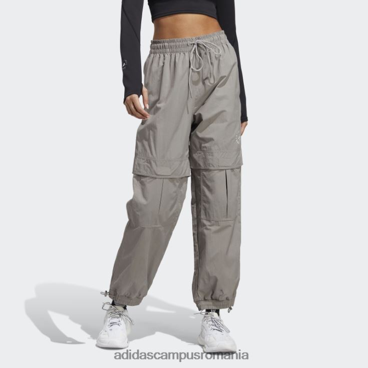 adidas campus romania by stella mccartney truecasuals pantaloni de sport țesuți uni gri porumbel unisex gri porumbel J266N223842