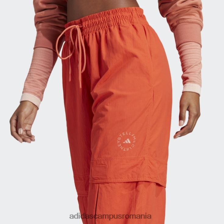adidas campus romania by stella mccartney truecasuals pantaloni țesători solidi cayenne ars unisex cayenne ars J266N223841