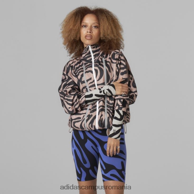 adidas campus romania cască de vânt cu imprimeu ash pearl hot by stella mccartney unisex frasin perlat/negru J266N22553
