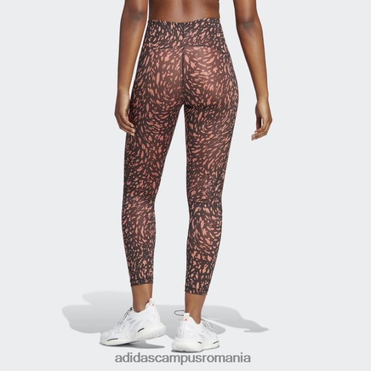 adidas campus romania colanți de antrenament negri de stella mccartney truepace cu imprimeu fierbinte unisex negru/pământ J266N216971