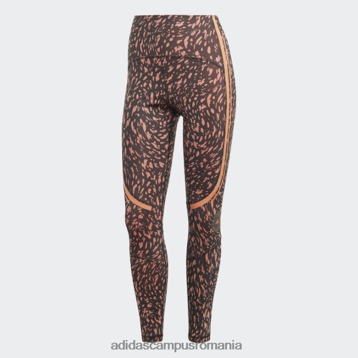 adidas campus romania colanți de antrenament negri de stella mccartney truepace cu imprimeu fierbinte unisex negru/pământ J266N216971