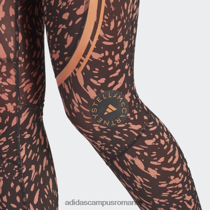 adidas campus romania colanți de antrenament negri de stella mccartney truepace cu imprimeu fierbinte unisex negru/pământ J266N216971