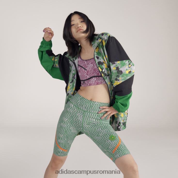 adidas campus romania colanți de ciclism cu imprimeu truepurpose, fashion verde by stella mccartney unisex verde/onix J266N22249