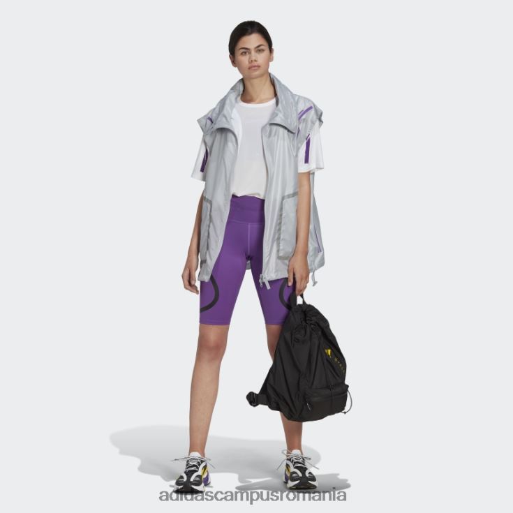 adidas campus romania de Stella Mccartney Truepace alergare tricou largi fashion white unisex alb/violet J266N22439
