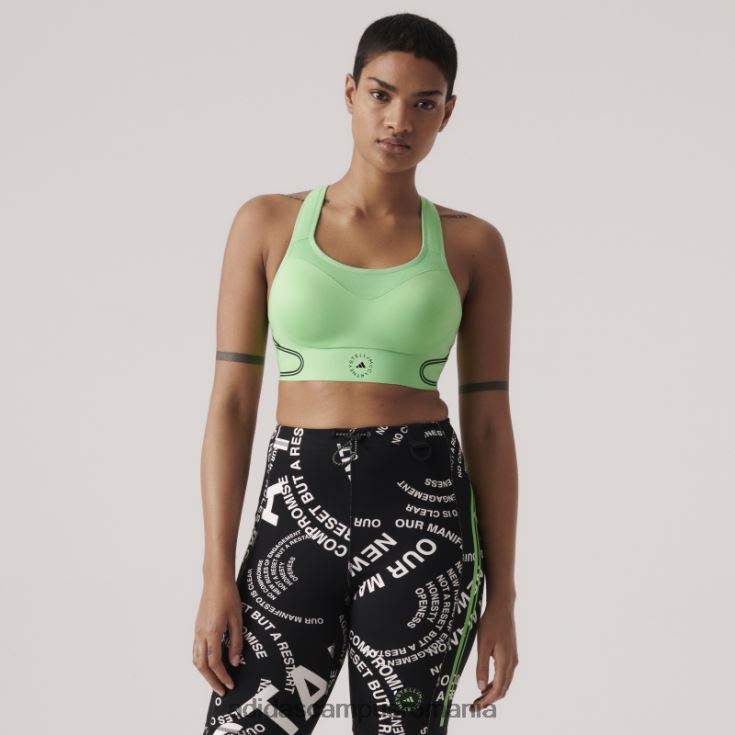 adidas campus romania de stella mccartney Truepace sutien sport cu susținere înaltă verde unisex verde intermitent J266N210136