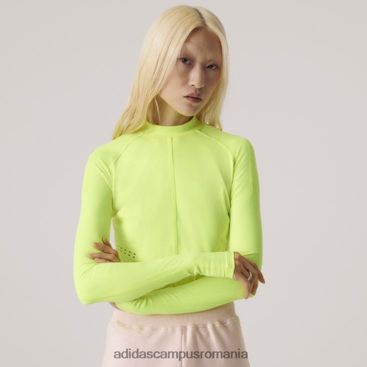 adidas campus romania de stella mccartney bluză cu mânecă lungă true purpose galben unisex galben J266N210223