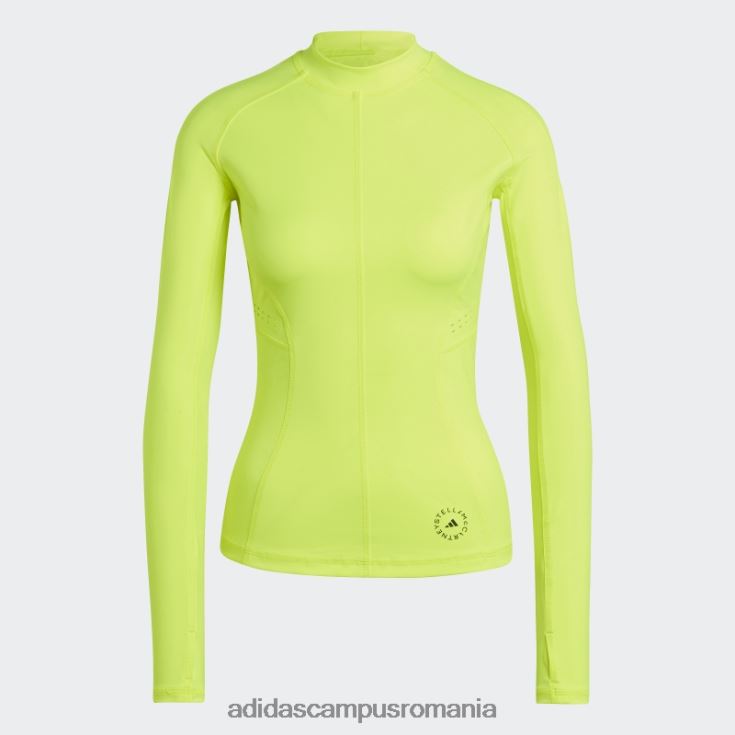 adidas campus romania de stella mccartney bluză cu mânecă lungă true purpose galben unisex galben J266N210223