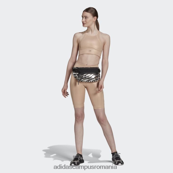 adidas campus romania de stella mccartney colanți strălucitori pentru ciclism cupru metalic fashion unisex cupru metalic/pulbere moale J266N22442