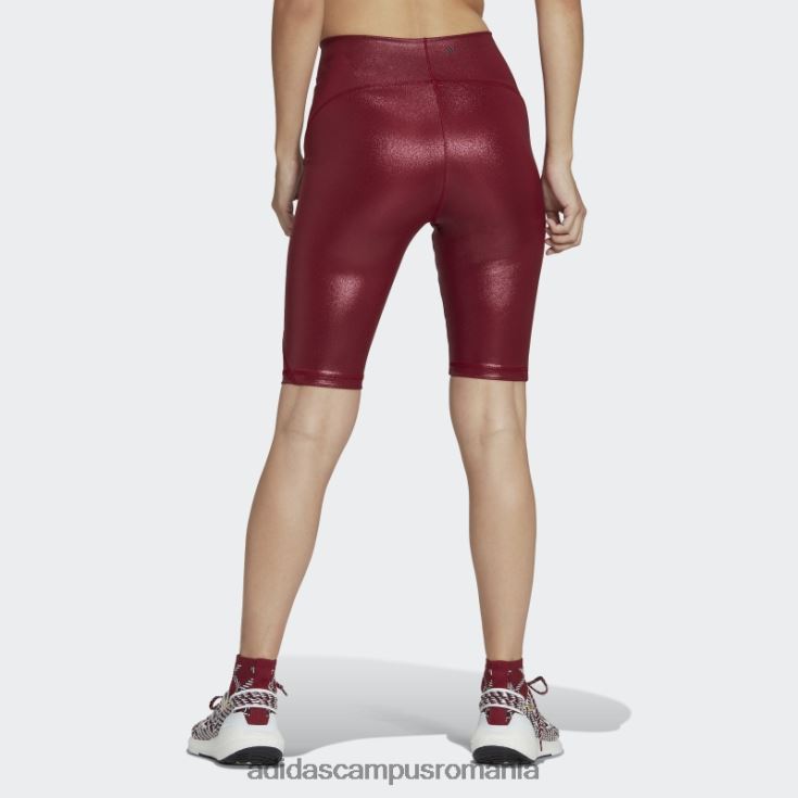 adidas campus romania de stella mccartney colanți strălucitori pentru ciclism visiniu unisex Burgundia J266N223636