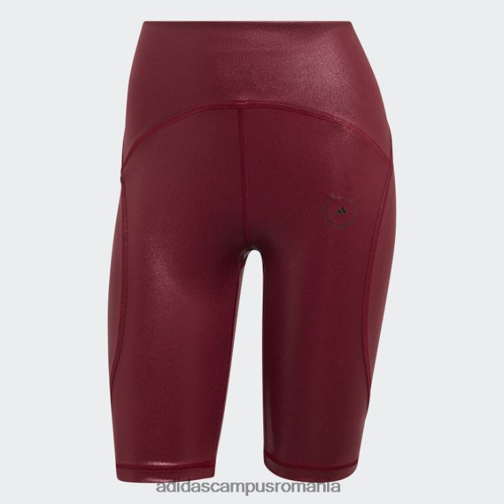 adidas campus romania de stella mccartney colanți strălucitori pentru ciclism visiniu unisex Burgundia J266N223636