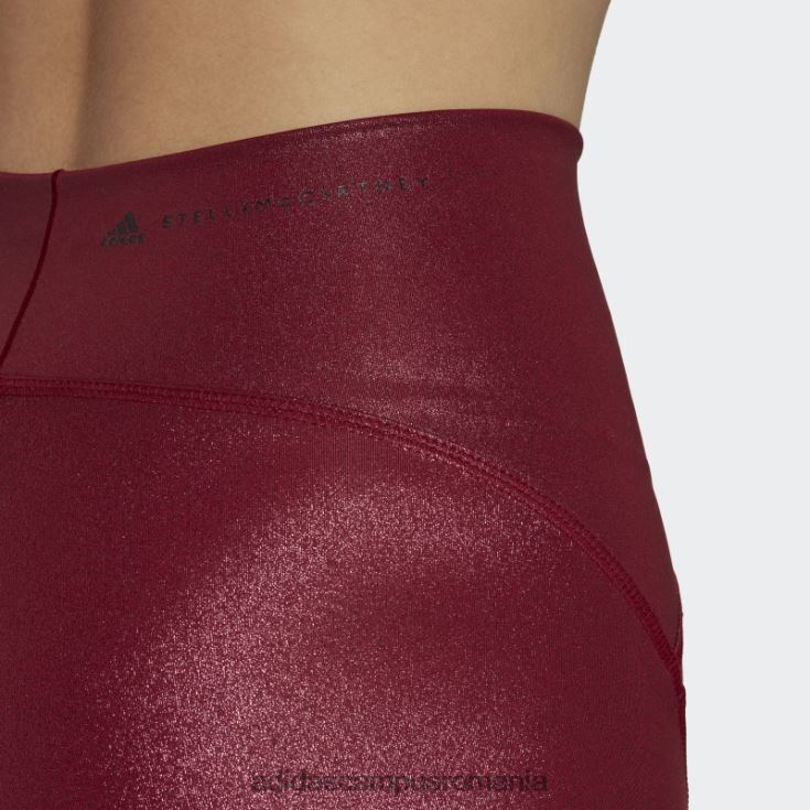 adidas campus romania de stella mccartney colanți strălucitori pentru ciclism visiniu unisex Burgundia J266N223636