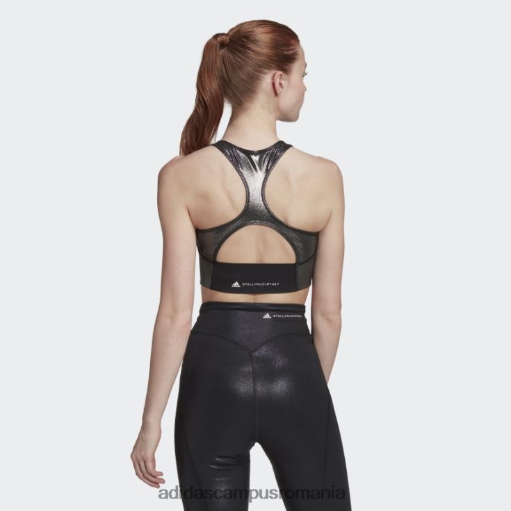 adidas campus romania de stella mccartney dresaj strălucitor crop top fashion negru unisex alb negru J266N22462