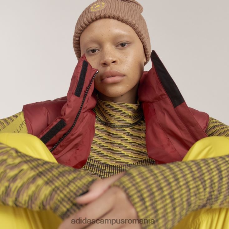 adidas campus romania de stella mccartney gilet de iarnă căptușit burgund fierbinte unisex Burgundia J266N210186