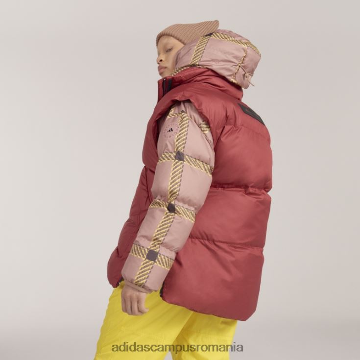 adidas campus romania de stella mccartney gilet de iarnă căptușit burgund fierbinte unisex Burgundia J266N210186