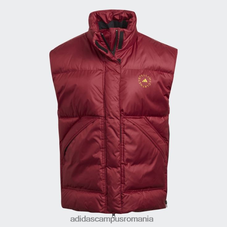 adidas campus romania de stella mccartney gilet de iarnă căptușit burgund fierbinte unisex Burgundia J266N210186