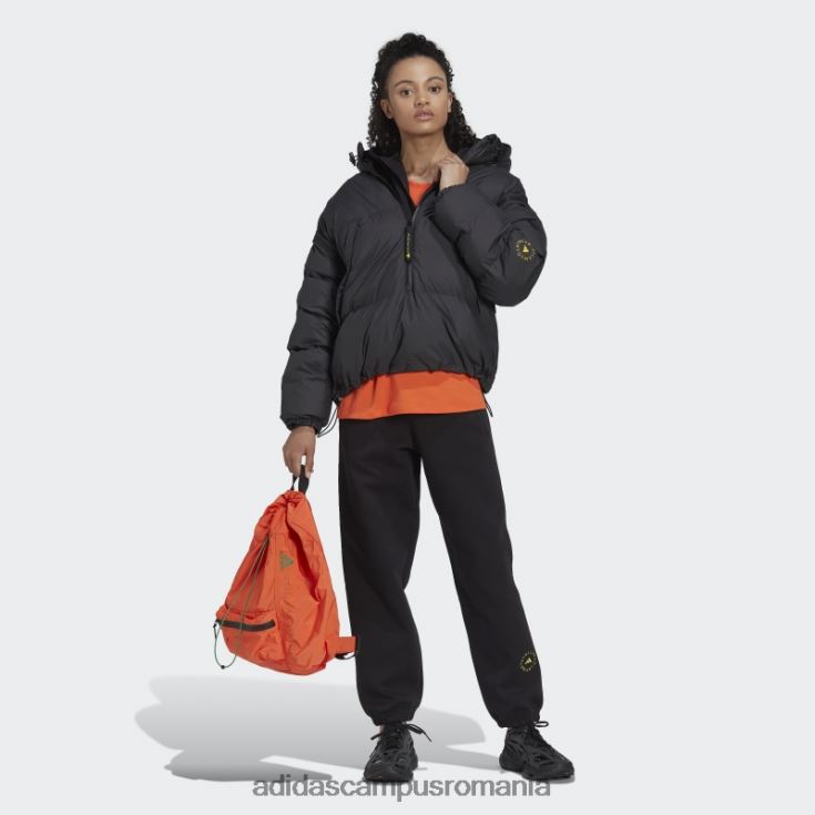 adidas campus romania de stella mccartney hanorac decupat modă neagră unisex negru J266N223064