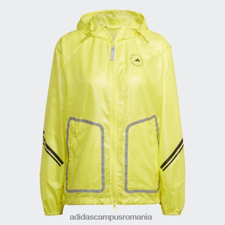 adidas campus romania de stella mccartney jachetă de alergare truepace galben șoc unisex galben șoc J266N224100