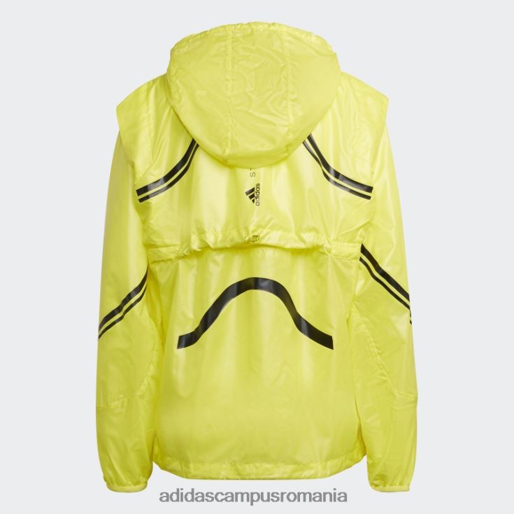 adidas campus romania de stella mccartney jachetă de alergare truepace galben șoc unisex galben șoc J266N224100