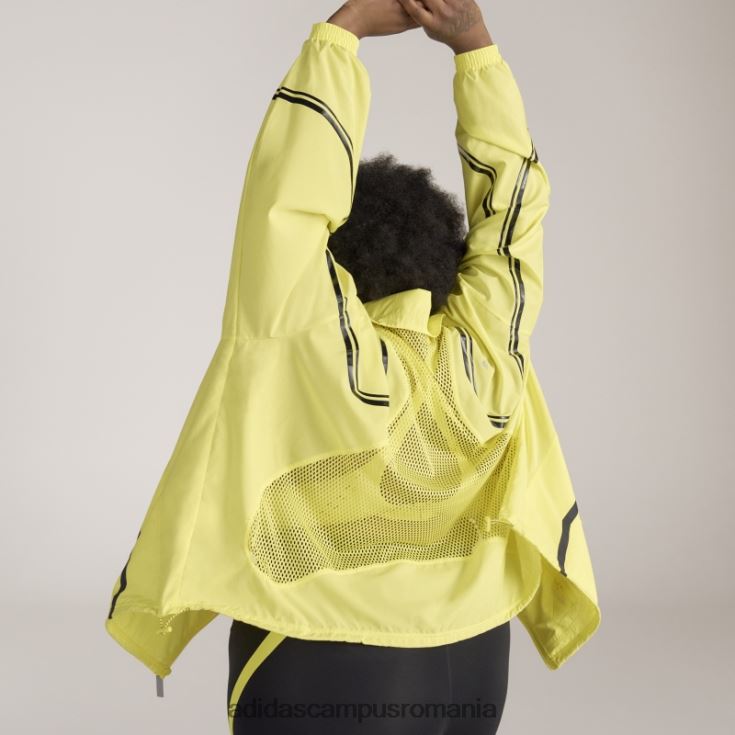 adidas campus romania de stella mccartney jachetă de antrenament împletită truepace- plus mărime galben șoc cald unisex galben șoc J266N223323