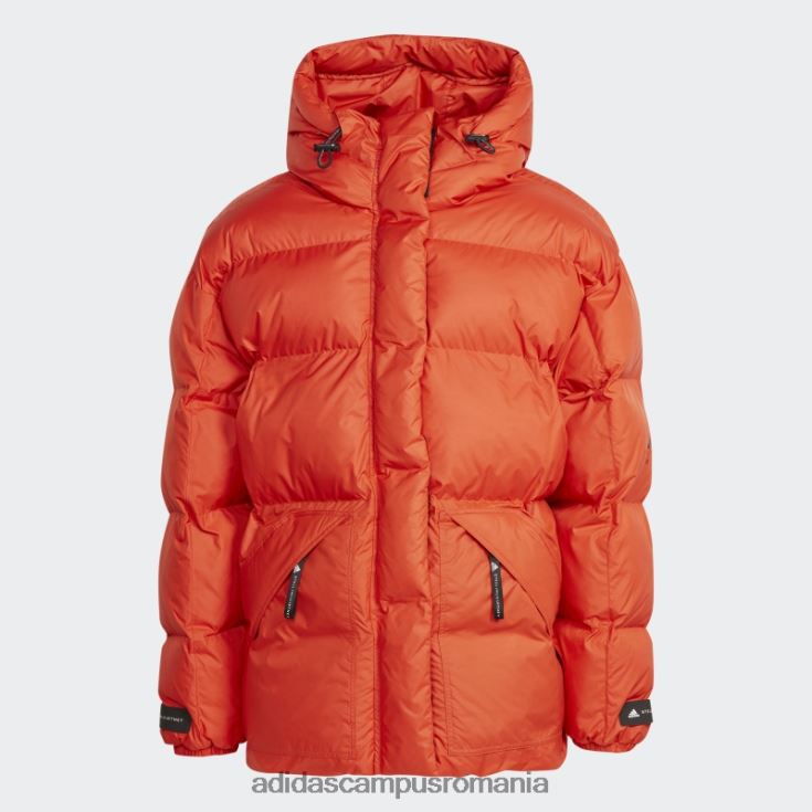 adidas campus romania de stella mccartney jachetă de iarnă căptușită de lungime mijlocie burnt cayenne fashion unisex cayenne ars J266N213716