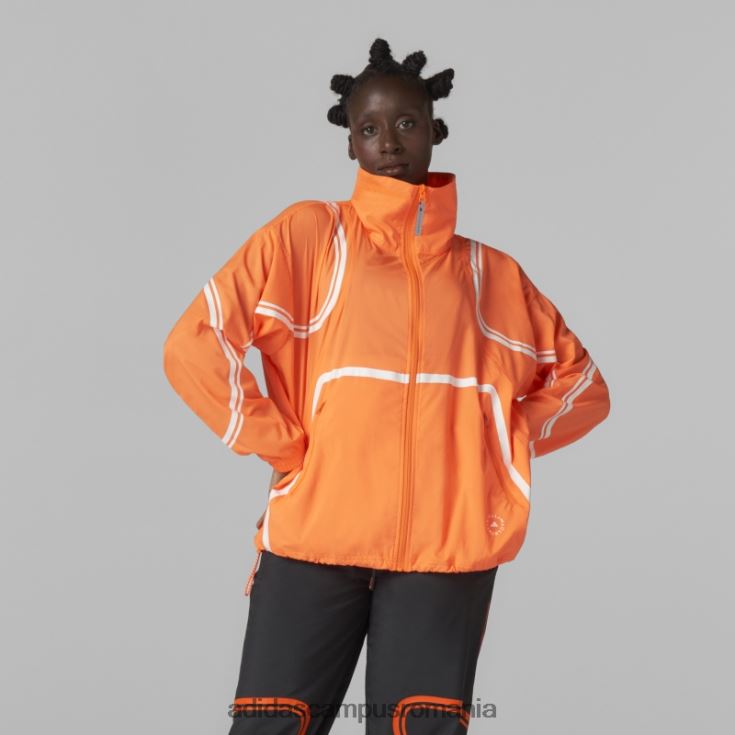 adidas campus romania de stella mccartney jachetă țesă truepace aplicație portocaliu moda unisex aplicație portocalie J266N22646