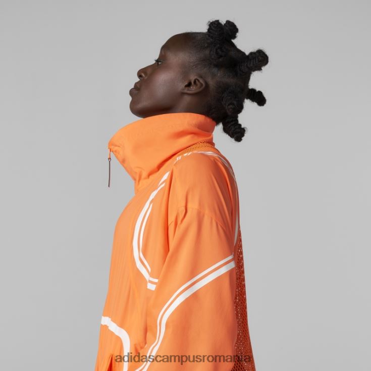 adidas campus romania de stella mccartney jachetă țesă truepace aplicație portocaliu moda unisex aplicație portocalie J266N22646