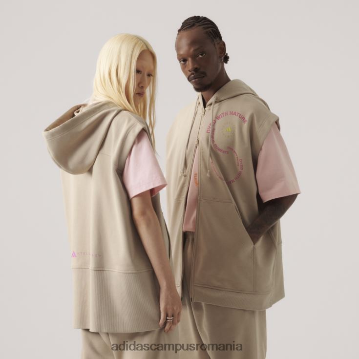 adidas campus romania de stella mccartney îmbrăcăminte sport cu glugă fără mâneci (gen neutru) f bej fierbinte unisex f bej J266N26541