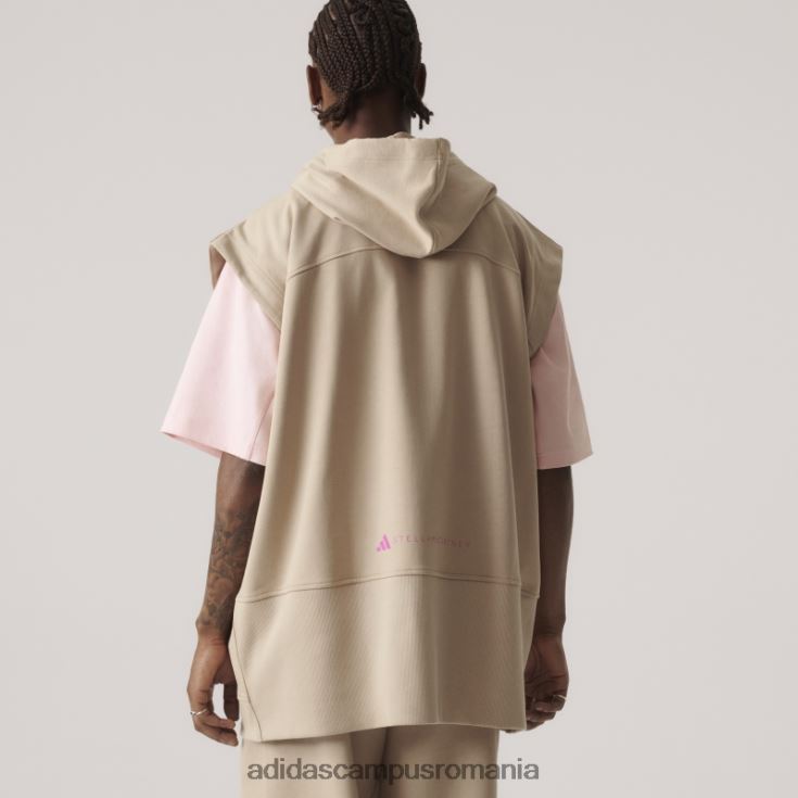 adidas campus romania de stella mccartney îmbrăcăminte sport cu glugă fără mâneci (gen neutru) f bej fierbinte unisex f bej J266N26541