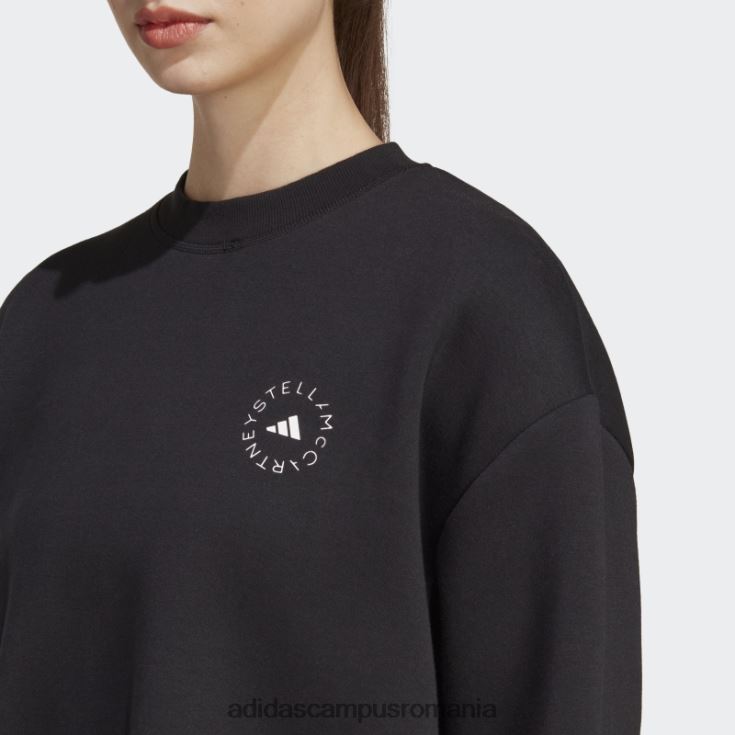 adidas campus romania de stella mccartney îmbrăcăminte sport hanorac modă neagră unisex alb negru J266N216636
