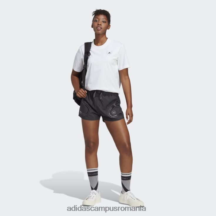 adidas campus romania de stella mccartney pantaloni scurți de alergare truepace negri fierbinți unisex negru J266N22455