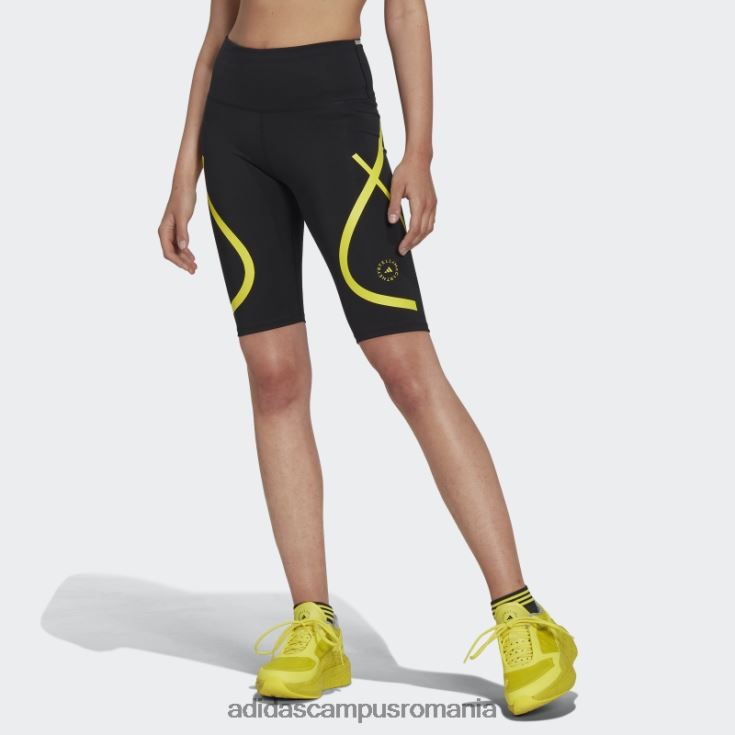 adidas campus romania de stella mccartney pantaloni scurți de ciclism truepace negri fashion unisex negru J266N22446