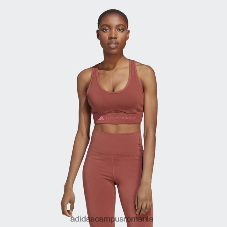 adidas campus romania de stella mccartney sutien cu suport mediu truestrength sepia fierbinte unisex sepia J266N216904