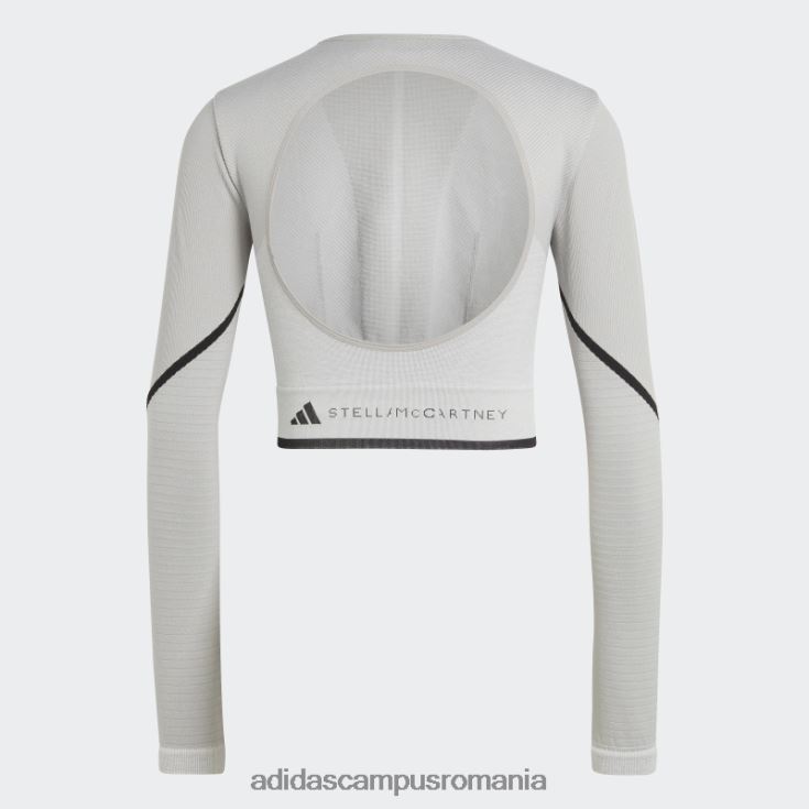 adidas campus romania de stella mccartney top cu mânecă lungă truestrength mgh solid gri fierbinte unisex mgh solid gri/alb/negru J266N210189