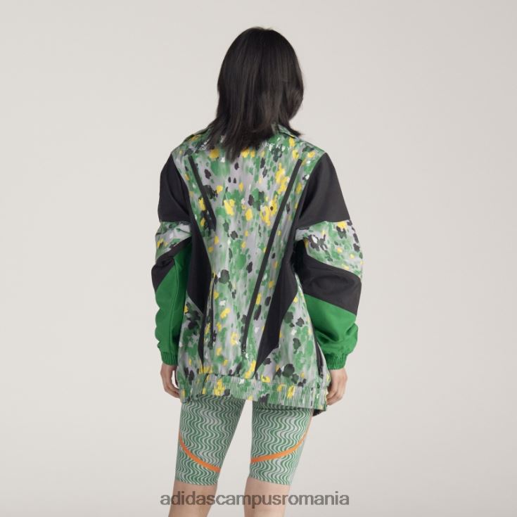 adidas campus romania de stella mccartney top țesut imprimat hot onix unisex onix/verde J266N222744