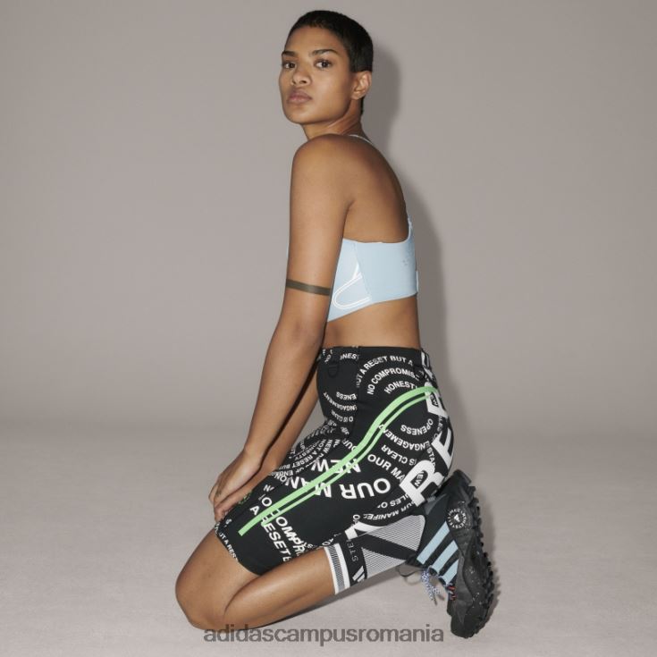 adidas campus romania de stella mccartney truecasuals scuba short white unisex alb negru J266N216940