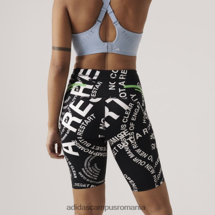 adidas campus romania de stella mccartney truecasuals scuba short white unisex alb negru J266N216940