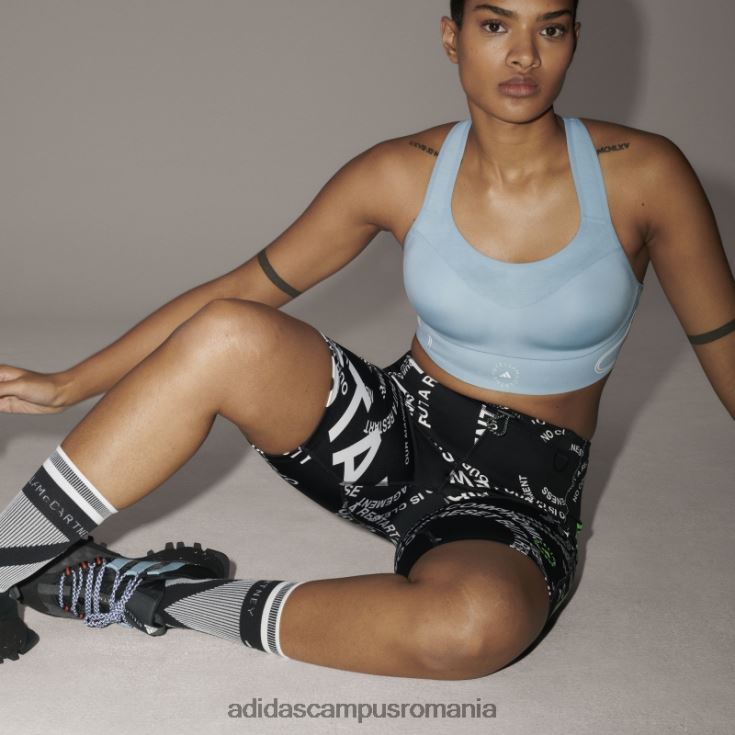 adidas campus romania de stella mccartney truecasuals scuba short white unisex alb negru J266N216940